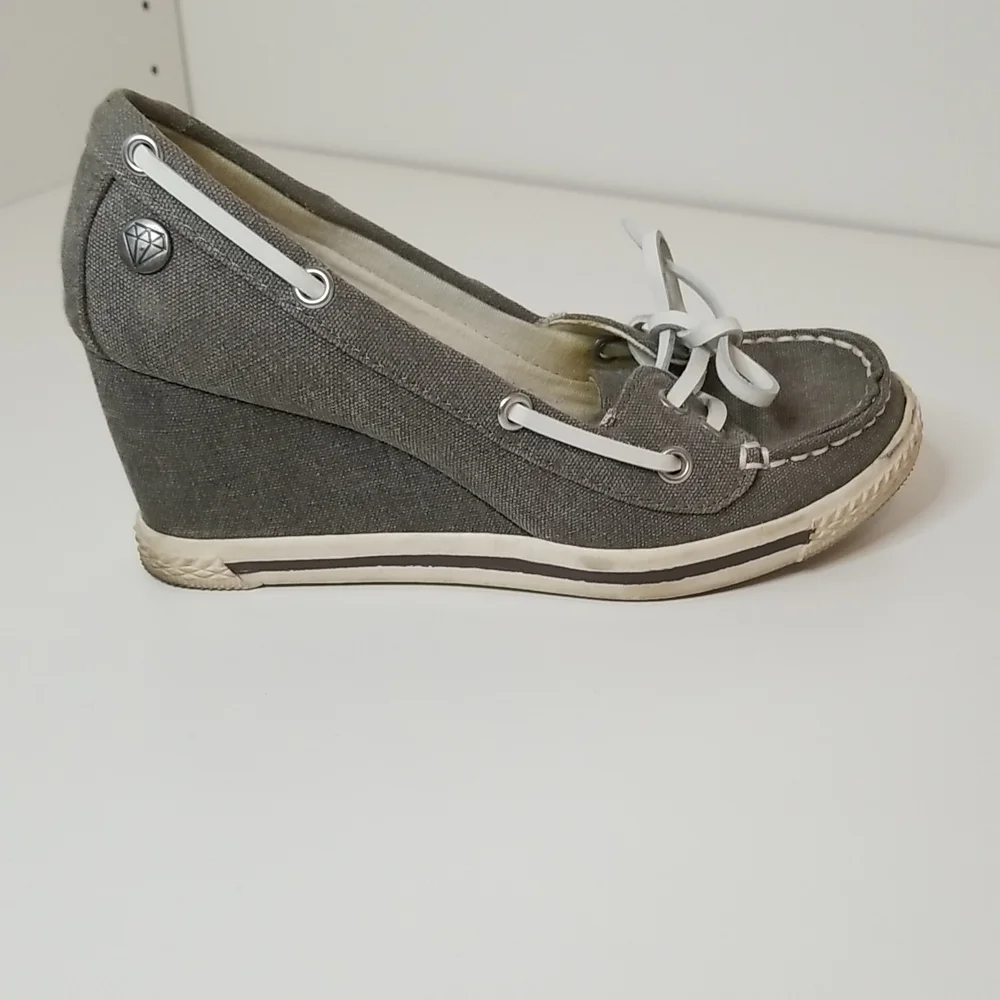 Rock & Candy Gray Wedges - Picture 3 of 10